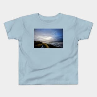 Winter weather over the North Sea Kids T-Shirt